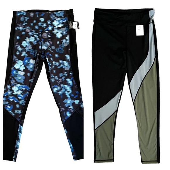 TWO PAIR Women’s Athletic Workout Leggings Pants XL New With Tags - Picture 1 of 10